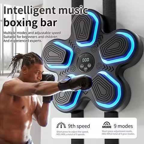 New Smart Music Boxing Machine Adult/Children Sports Fitness Boxing Trainer Home Exercise Response T