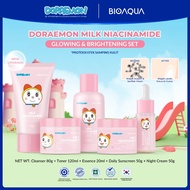 Bioaqua x DORAEMON Skincare Set Children Package 5pcs (Cleanser 80g+Toner 120ml+Lip Oil 2g+Night Moi