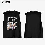YOYO Cotton Man Menswear Print Casual unisex 200G Summer outfit Stylish wide-strap vest sleeveless