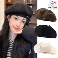 KaKi Fabric Beret (CEKEKE) Korean Fashion Women's Beret Hat (L3032HATSTORE)