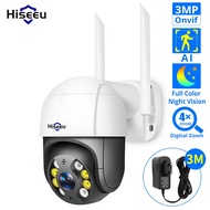 Hiseeu 4k 8mp Home Ptz Wifi Ip Home Cameras 4x Digital Zoom Ai Human Detection Onvif Wireless Cctv V