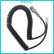 KOKO 8 Pin to RJ-45 Modular Plug Mic Cable Adapter for Yaesu Microphone MD-200 MD-100 M-1 M-100 FT-4