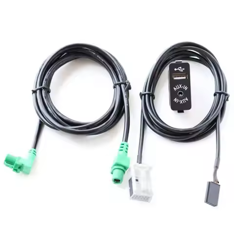 Car USB AUX in Plug Input Socket Adapter for BMW E63 E81 E87 E90 F10 F12 E70 X1 X3 X5
