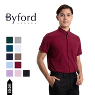 Byford Kemeja Lelaki | Byford Short Sleeve Slim Fit Business Shirt - 3424001A