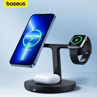 Baseus 3 in 1 Wireless Charger Magnetic Charging Bracket Magnetic Adsorption For Phone 13 12 Pro Max