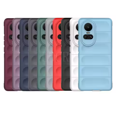 For Reno 10 5G Case Cover OPPO Reno 10 5G Capas Shockproof Phone Back Armor Bumper Soft TPU For Fund