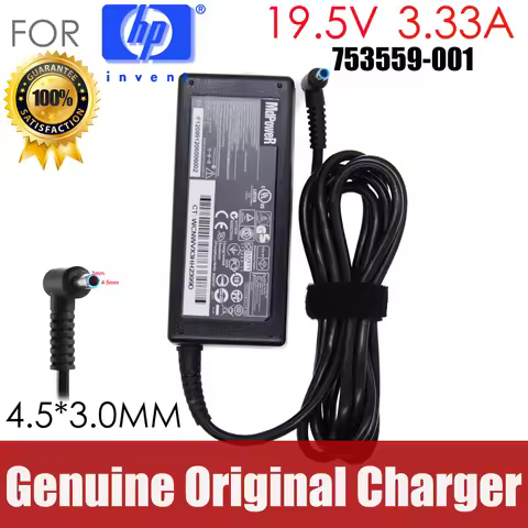 Original 19.5V 3.33A 65W AC adapter laptop charger For HP 725 820G3 840G4 830G5 Envy14 HSTNN-LA13 CA
