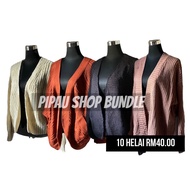 [Borong Bundle] 🔥Ready Stok🔥 Knitwear Cardigan Gred A 🔥 10 Helai