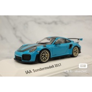 [Orphan] Mini Cut 1/43 Porsche 911 gt2rs iaa Car Show Limited Edition Miami Blue Original Pack Flawl