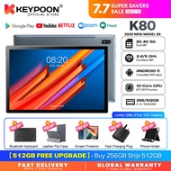 【2022 TOP5】 KEYPOON K80 Tablet PC 10.1 Inches 5G WiFi Android 11 Dual SIM 4G 8800mAh Gaming Online Classroom Meeting for Students 6GB 8GB 10GB RAM 128GB 256GB 512GB ROM