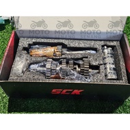SCK CLOSE RATIO GEARBOX SET 6SPEED GEAR 1TH 6TH LC 5S Y15 Y16 R15 FZ FZ150 MT15 R15 GEAR BOX RACING 
