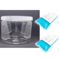 CONTENTS 2 PCS BLUE ICE GEL/ 100 GRAM BLUE ICE GEL ICE PACK COOLING ice gel/ 100 GRAMbiru fan ice ge