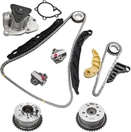 Engine Timing Chain Kit With VVT Gear, Water Pump Oil Pump Gear, Tensioner, Guide Rail for Hyundai S