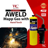 AWELD MAPP TORCH WITH HANDLE / OXYGEN GAS 1.4oz