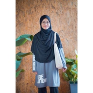 T-Shirt RareTV - Rare Nation Charcoal Muslimah for Women