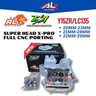 ESR Y15ZR / LC135 20/23 21/24 22/25 SUPER HEAD X-PRO Full CNC Porting REDLEO superhead y15 lc