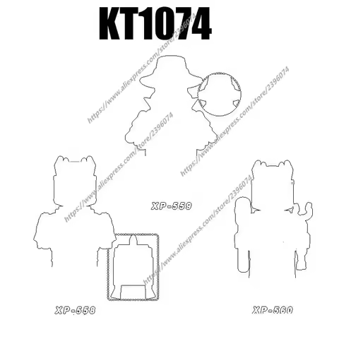Action Figures Movie accessories Building Blocks Bricks KT1074 KM66055 MG0207 XP558 XP559 XP5560 Edu