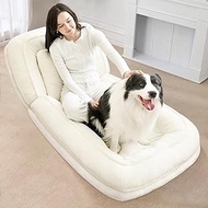 Pehvdkuq Large Human Dog Bed,70×35×10 Inch,Five tilt Angles can be Adjusted, Installation-Free,Adjus