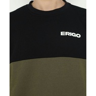 Sweater Crewnenck erigo strip 3d Pria wanita Premium size jumbo