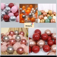 12-inch Latex Balloon Package 30-piece Matte Chrome Balloon Combination