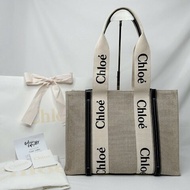 CHLOE WOODY tote中款帆布包