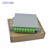 ZHWCOMM SC/APC 1X8 PLC fiber optical Splitter FTTH PLC Splitter box Free Shipping