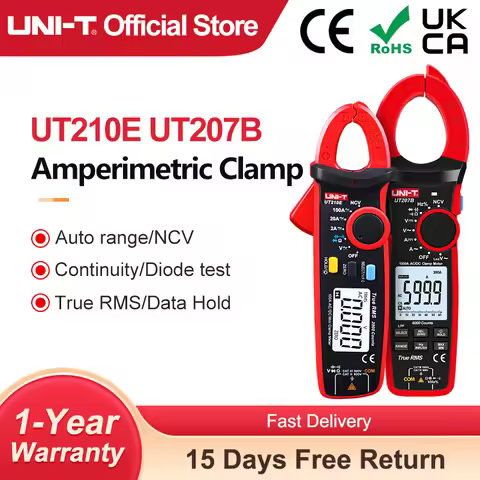 UNI-T Clamp Meter UT210E UT210D UT210C UT208B UT207B UT206B UT205E Digital Ammeter Pliers Amperimetr
