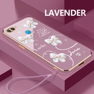 Softcase For OPPO A7 A7n A7x A8 Romantic Ribbon Lens Cover Silicone Phone Case