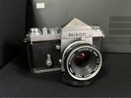 Nikon F 大F 尖頂 連鏡 w/ Nikkor 5cm 50mm 50 2 film camera 單反菲林相機