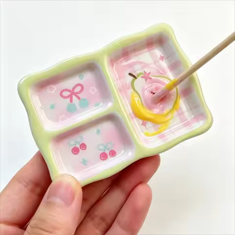 Multi‑Grid Nail Art Color Mixing Board, Portable Gel Polish Mixing Palette, Practical Accessory for 
