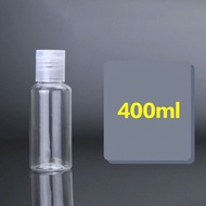 Flip Cap Transparent Bottle 400ml PET Plastic bottle Shampoo Container Travel Bottle 400ml 塑料瓶400毫升