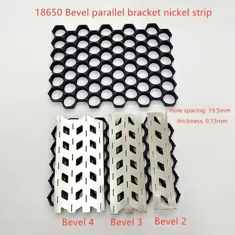 1Meter 18650 Bevel Parallel Nickel Sheet Center Distance 19.5mm Dislocation Bracket Spot Welding Lit