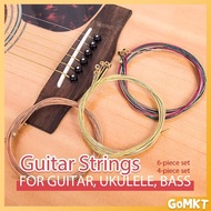 G.M. 6Pcs/Set Acoustic Guitar String Set for Bass Ukulele Classical Guitar