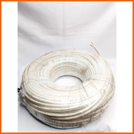 ◫ ELECTRICAL FLATCORD EXTENSION DUPLEX WIRE, #14-AWG 2.0mmx2 PURE COPPER, WHITE