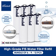 Dewbell Refill Filter F15 High Grade type (6pcs to 12pcs) / Water Filter / Made in Korea