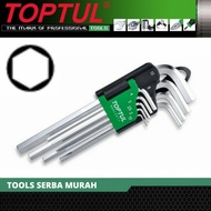 PROMO- KUNCI L 9PCS LONG TYPE HEX KEY WRENCH SET TOPTUL GAAL0911 - alfamini