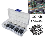 48PCS/Box Integrated Circuit Chip Set 74LS IC Kit 74LS00 74LS02 74LS04 74LS08 74LS32 74LS86 DIP-14