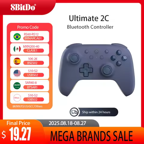 8BitDo - Ultimate 2C Bluetooth Controller Wireless Gamepad with Hall Effect Joystock for Nintendo Sw
