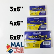 Valiant Index Card 100s Premium Quality 3x5" | 4x6" | 5x8"