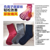 Ingenious Invention Improves Physical【Negative ion】Room Socks LS005 (Unisex)【from Japan】负离子居家袜