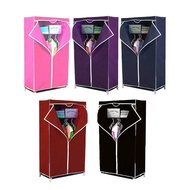 Rak Pakaian Zip Almari Baju Kain Besar Kalis Air T-shape Large Capacity Zipped Wardrobe Spacious Storage