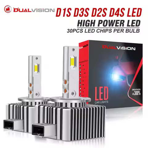 Dualvision D1S D3S LED Headlights HID D3S D2S D4S D8S 30000LM 300W D1R D2R D3R D4 CANBUS Led Two-sid