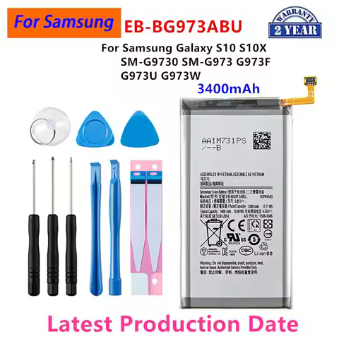 Brand New EB-BG973ABU 3400mAh Battery For Samsung Galaxy S10 S10 X SM-G9730 SM-G973 G973F G973U G973
