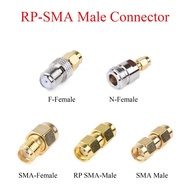 1Pcs RF Coaxial Connector RP-SMA Male to SMA RP-SMA Male  Plug / SMA N F Female Jack Adapter Use For TV Repeater Antenna