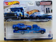 Hobby Store xe mô hình Hot Wheels Team Transport 18 Dodge Challenger SRT - Retro Rig