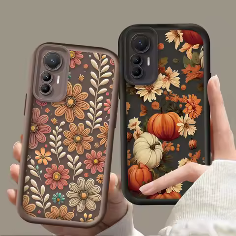 Floral Plant Pattern Phone Case for Xiaomi 14T 12T 13T 11T 13 12 11 Lite 5G NE POCO X6 X5 F6 F5 F3 X