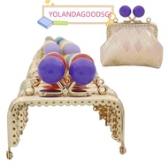 YOLANDAGOODSGJ Purse Frame Kiss Clasp, Square Candy Color Purse Clasp Frame, Metal Bag Kiss Clasp Lo