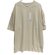 เสื้อยืดแขนสั้น Y-3 ทรงบ็อกซี่ สีขาว (IB4801) - สีเบจ