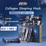 Nykaa Beauty Caviar Whitening Sleeping Mask 50sch x4g Buy1Free1