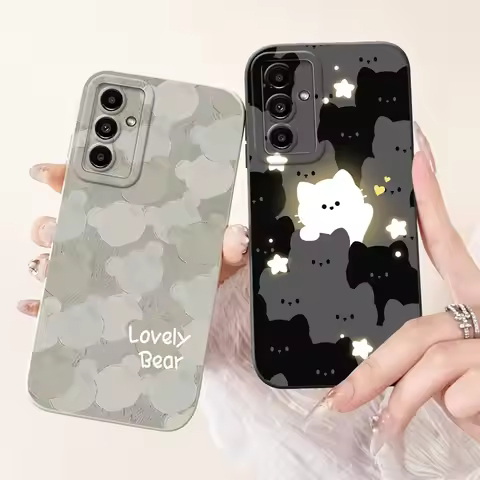 For Samsung Galaxy M14 Case Samsung M14 5G SM-M146B Elegant Painted Soft Silicone Camera Protective 